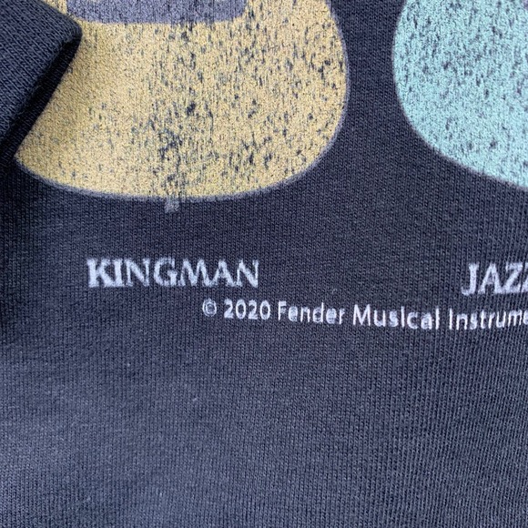 Fender Guitar Hoodie Size XL Graphic Sweatshirt Port & Company Black - Picture 4 of 12